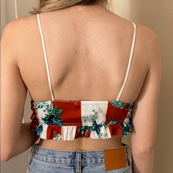 Striped bralette top - Picture 2 of 2